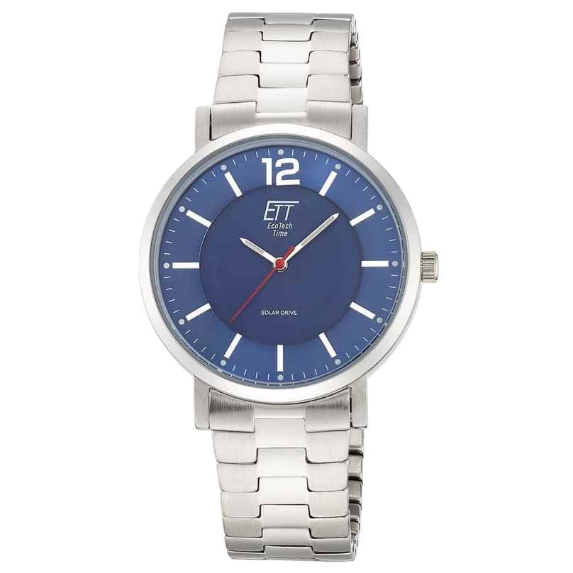 ETT Eco Tech Time EGS-12160-31M Herrenuhr Solar Stahl/Blau 4260736036933