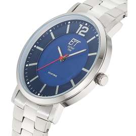 ETT Eco Tech Time EGS-12160-31M Men's Watch Solar Steel/Blue