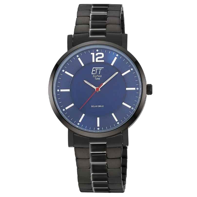 ETT Eco Tech Time EGS-12161-31M Herrenuhr Solar Stahl Schwarz/Blau 4260736036940