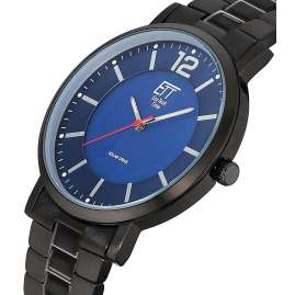 ETT Eco Tech Time EGS-12161-31M Men's Watch Solar Steel Black/Blue