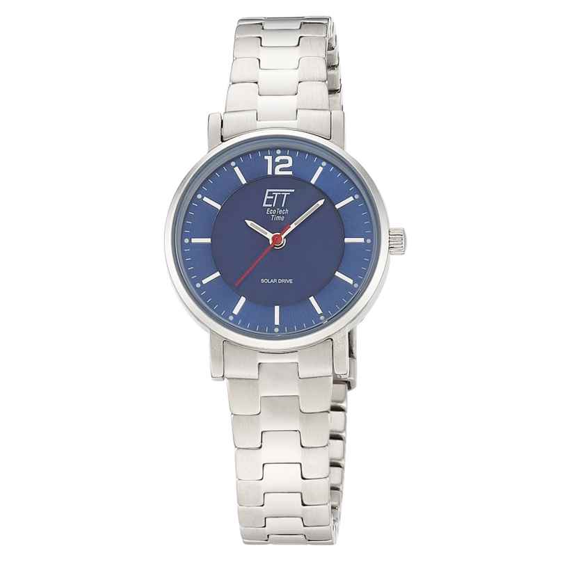 ETT Eco Tech Time ELS-12165-31M Damen-Armbanduhr Solar Stahl/Blau 4260736036988