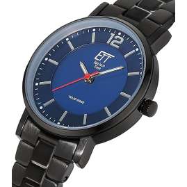 ETT Eco Tech Time ELS-12167-31M Women's Solar Watch Steel Black/Blue