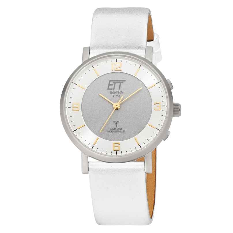 ETT Eco Tech Time ELS-11569-26L Funk-Solar Damenuhr Atacama Weiß 4260736031785
