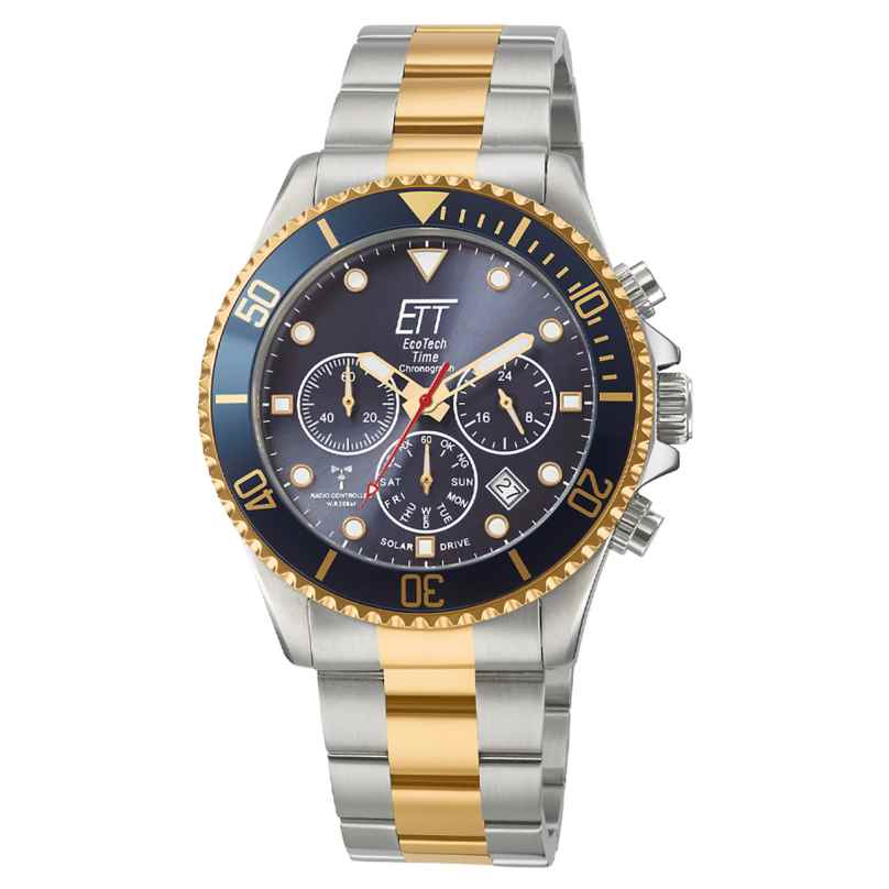 ETT Eco Tech Time EGS-11609-35M Funk-Solar Herren-Chronograph Watersports Bicolor 4260736032782