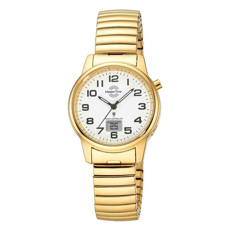 Master Time MTLA-10947-12Z Damen-Funkuhr Daily Zugband Goldfarben 4260736036070