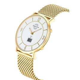 Master Time MTGA-10948-12M Men's Radio-Controlled Watch Advanced Gold Tone