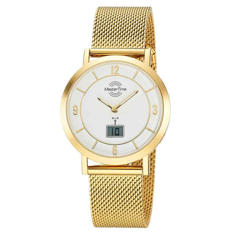 Master Time MTLA-10949-12M Women's Radio-Controlled Watch Advanced Gold Tone 4260736036131