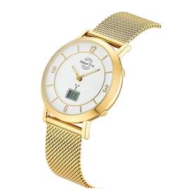 Master Time MTLA-10949-12M Women's Radio-Controlled Watch Advanced Gold Tone