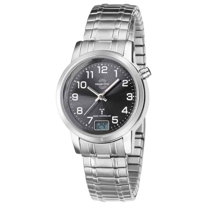 Master Time MTLA-10309-22M Radio-Controlled Ladies Watch with Elastic Bracelet 4260411150046