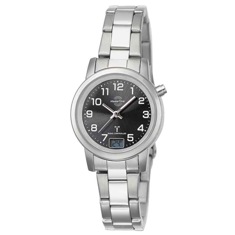 Master Time MTLA-10695-21M Funk-Armbanduhr für Damen Basic mit Stahlband 4260503036753