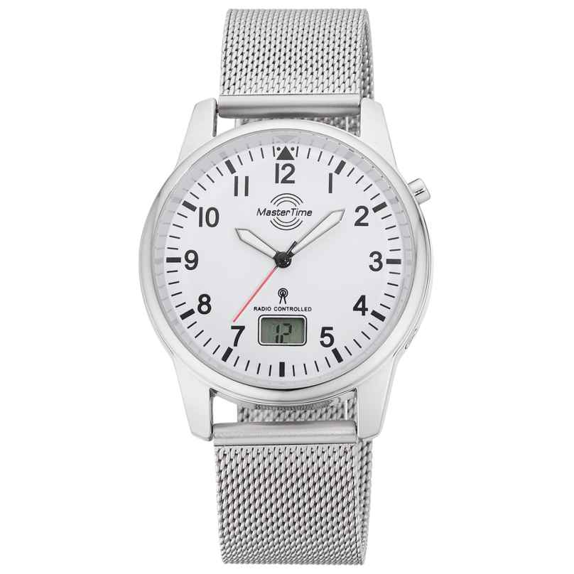 Master Time MTGA-10714-60M Herren-Funkuhr mit Milanaiseband 4260503038009
