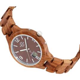 Master Time MTGW-10749-81W Men's Watch Radio-Controlled Specialist Wooden Bracelet