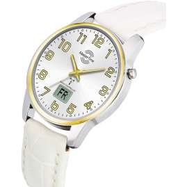 Master Time MTLA-10799-42L Ladies' Watch Radio-Controlled Basic White/Two-Colour