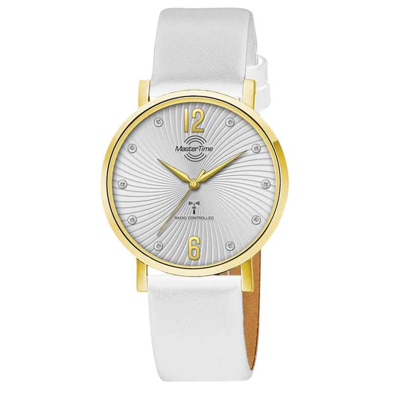 Master Time MTLA-10802-45L Damenuhr Funk Advanced Weiß/Goldfarben 4260736031754