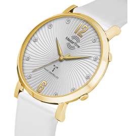 Master Time MTLA-10802-45L Women's Watch Radio-Controlled Advanced White/Gold