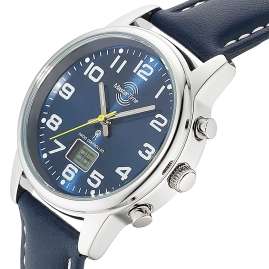 Master Time MTLA-10818-32L Women's Radio-Controlled Watch with Blue Leather Strap