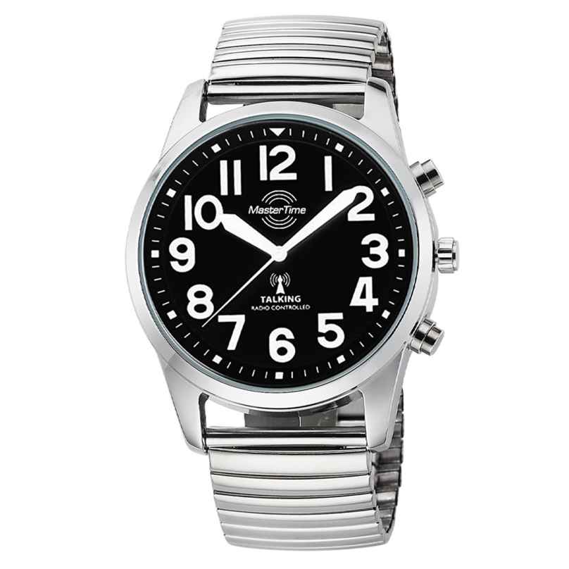 Master Time MTGA-10869-22Z Talking Radio-Controlled Men's Watch with Elastic Strap 4260736033376