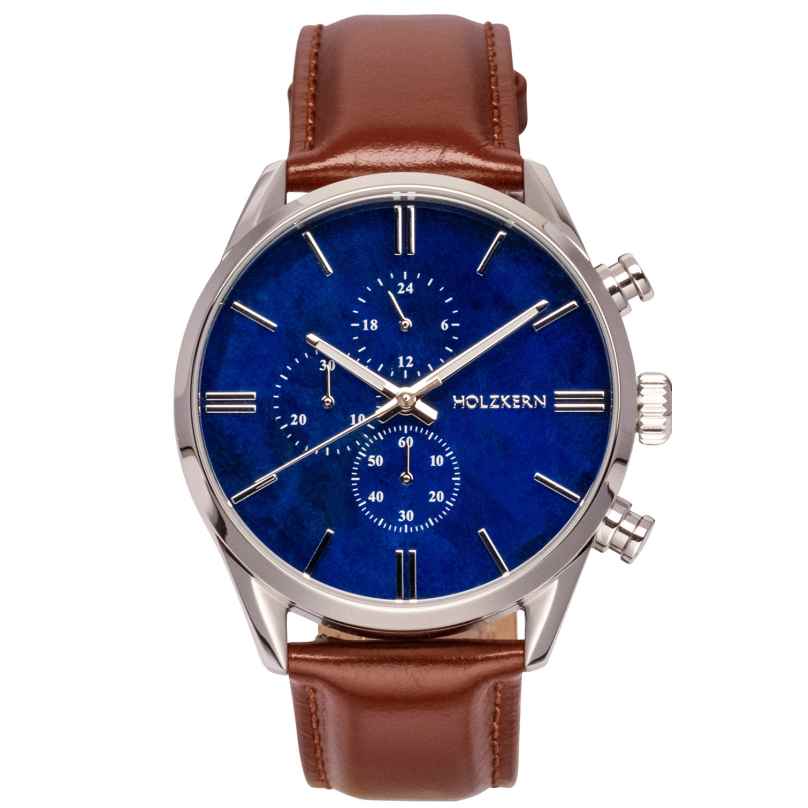 Holzkern Herrenuhr Chronograph Naturalist Marmor/Silberfarben 9010631007300