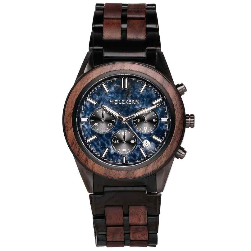 Holzkern Herren-Chronograph Quarz Space Dust Walnuss/Marmor 9120078339282