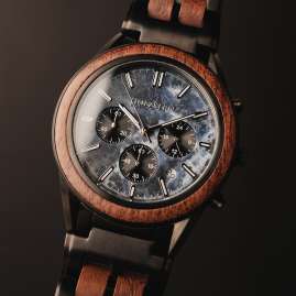 Holzkern Men's Chronograph Quartz Space Dust Walnut/Marble