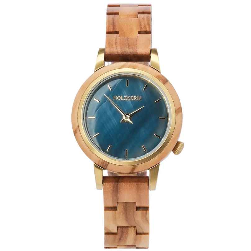 Holzkern Women's Watch Quartz Antrim Olive/Mother-of-Pearl 9010631017361