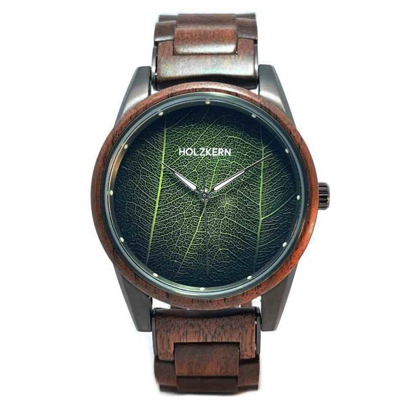 Holzkern Men's Watch Edisto Walnut/Leave 9010631016975