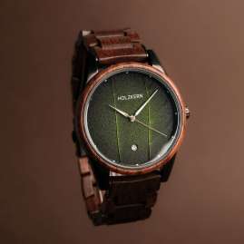 Holzkern Men's Watch Edisto Walnut/Leave