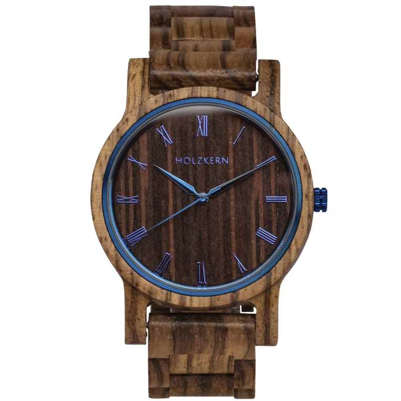 Holzkern Wristwatch Quartz Herbstmorgen Zebrano/Wenge 9120078332702