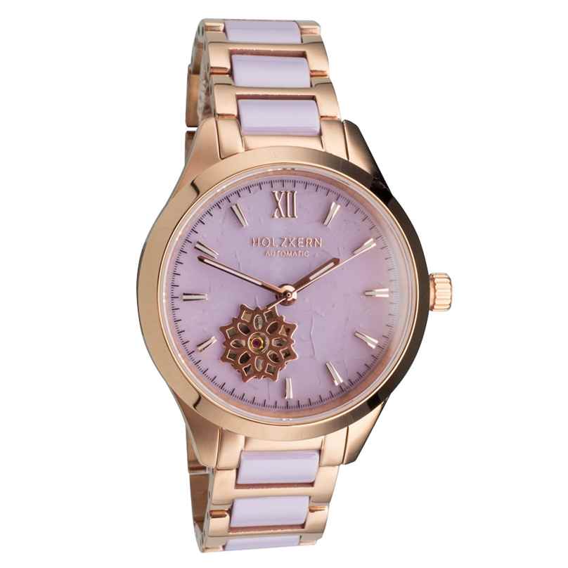 Holzkern Ladies' Watch Automatic Kaleidoscopic Amethyst/Ceramic 9010631020378