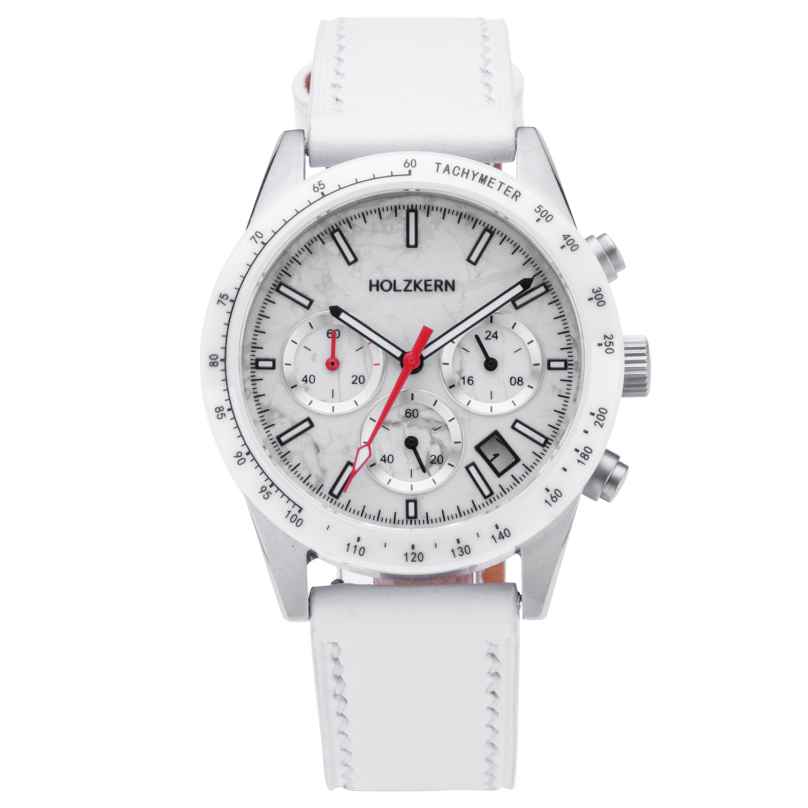 Holzkern Herrenuhr Titan Neverrest Howlith/Weiß 9010631021818