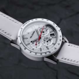 Holzkern Men's Watch Titanium Neverrest Howlite/White