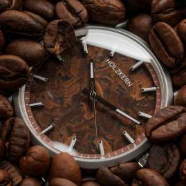 Holzkern Unisex Watch Quartz Espressino Coffee/Walnut