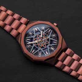 Holzkern Herrenuhr Solar Star Trek™ Tellarite Marmor/Violett