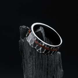 Holzkern Herrenring Sumo Obsidian/Titan