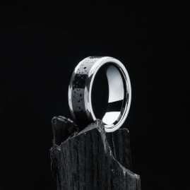 Holzkern Herren-Ring Sumo Lava/Wolfram