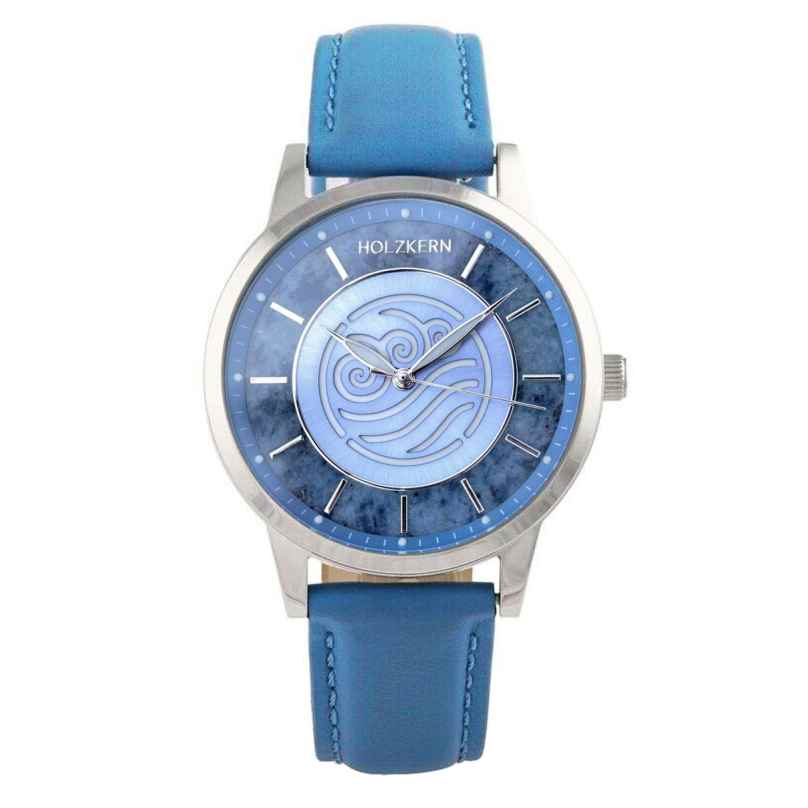 Holzkern Uhr in Unisexgröße Avatar™ Water Tribe Marmor/Blau 9010631023867