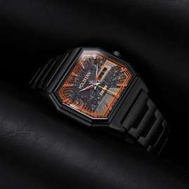 Holzkern Men's Quartz Watch Star Trek™ Space Warp Marble/Black