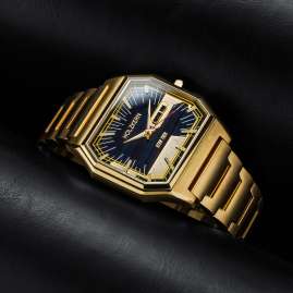 Holzkern Men's Watch Star Trek™ Space Warp Hawk's Eye/Gold-Tone