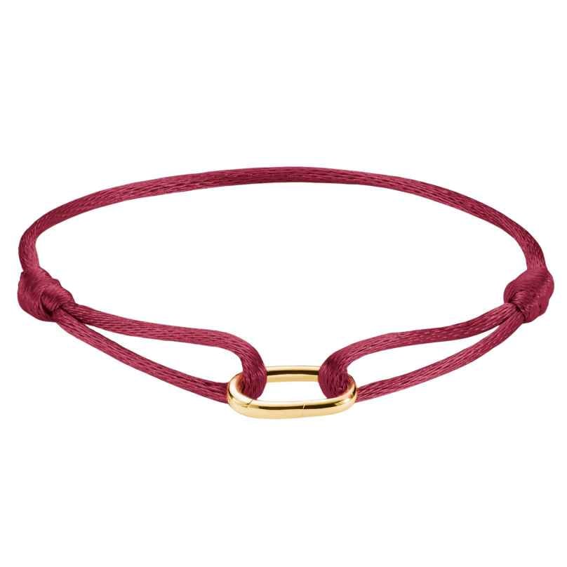 Thomas Sabo C1210-413-50-L24V Textil-Armband Connect Vergoldet Rot 4051245629859