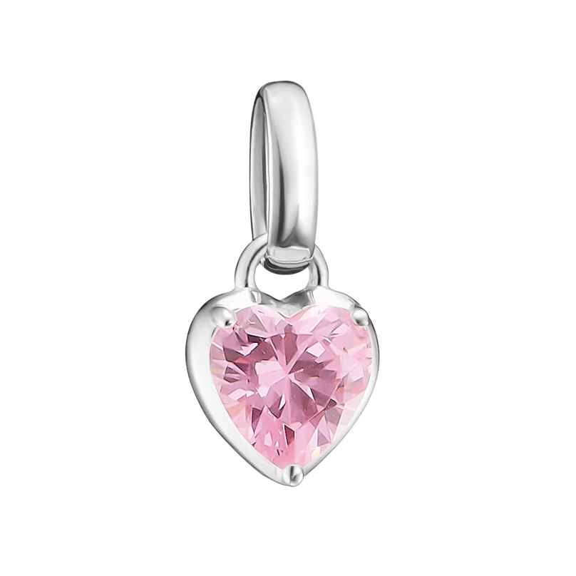 Thomas Sabo CC1329-051-9 Charm-Anhänger Herz Rosa Connect Silber 4051245633344