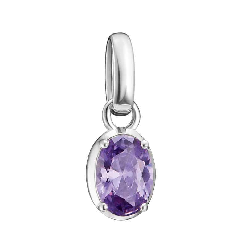 Thomas Sabo CC1330-051-13 Charm-Anhänger Oval Lila Connect Silber 4051245633351