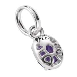 Thomas Sabo CC1330-051-13 Charm-Anhänger Oval Lila Connect Silber
