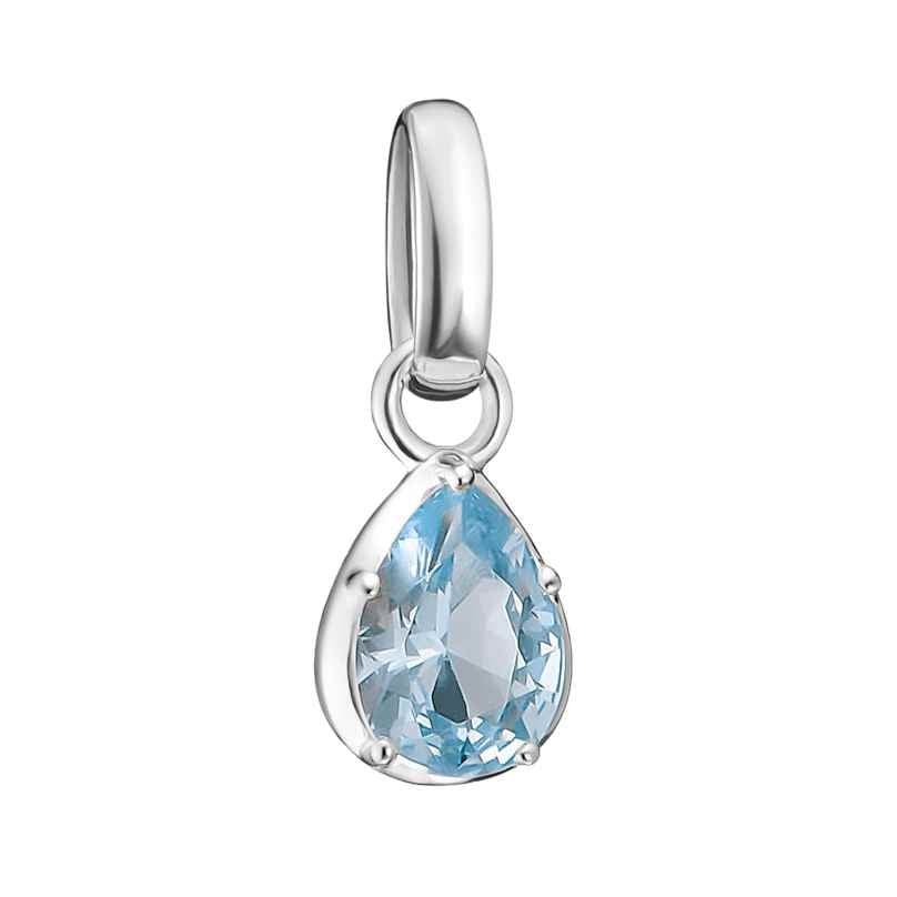 Thomas Sabo CC1331-699-1 Charm-Anhänger Tropfen Hellblau Connect Silber 4051245633368