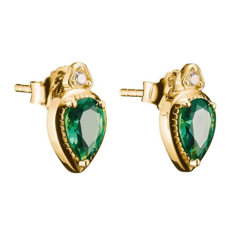 Thomas Sabo H2333-971-6 Damen-Ohrringe Ohrstecker Elyndra Grüne Steine 4051245619843