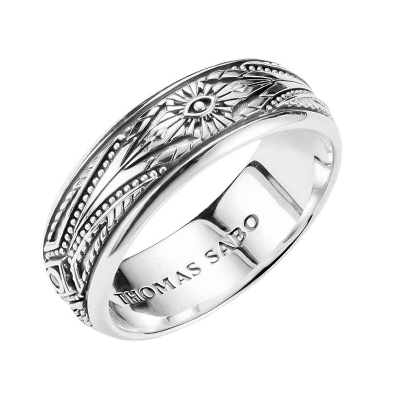 Thomas Sabo TR2526-643-14 Unisex-Ring Elyndra Silber mit Gravuren