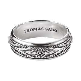 Thomas Sabo TR2526-643-14 Unisex-Ring Elyndra Silber mit Gravuren