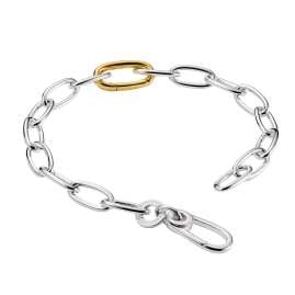 Thomas Sabo C1204-413-7 Charm-Armband Zweifarbig mit Connect-Link