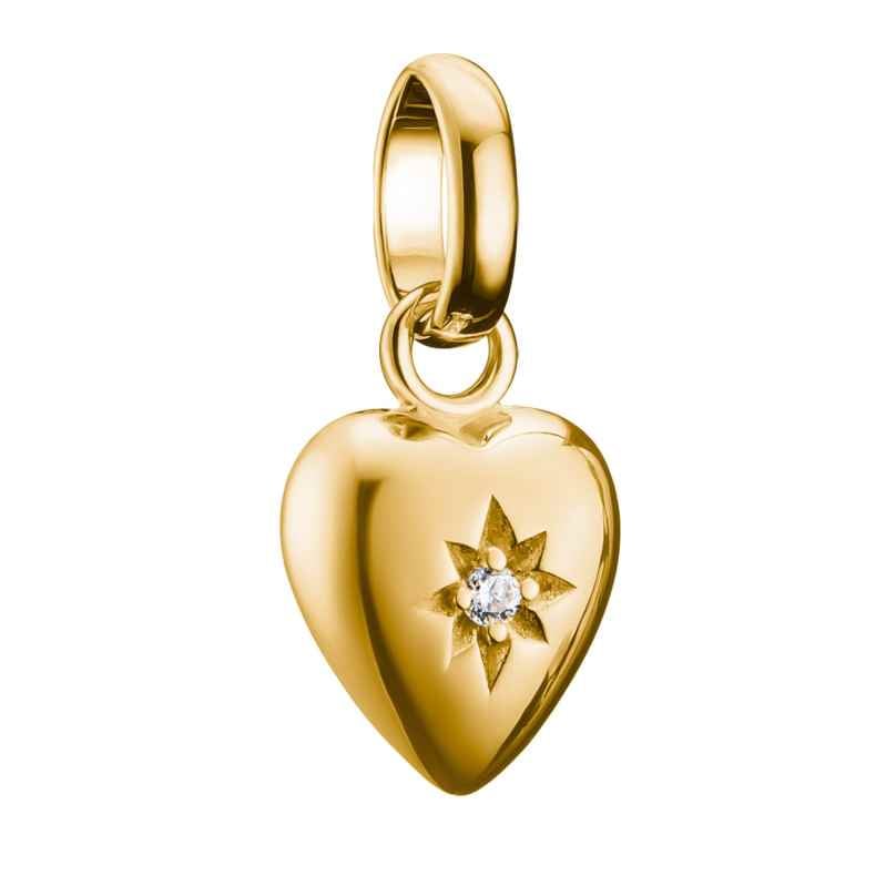 Thomas Sabo CC1234-414-14 Charm-Anhänger Herz Connect Goldfarben 4051245615876