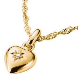 Thomas Sabo CC1234-414-14 Dangle Charm Heart Connect Gold Toned