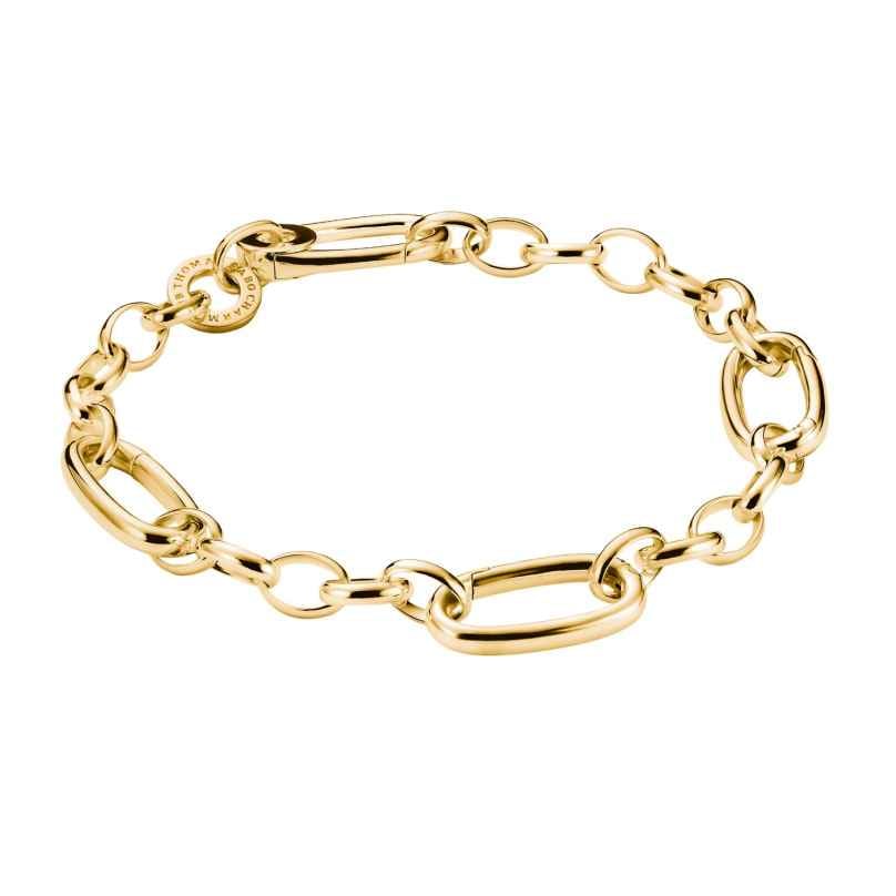Thomas Sabo C1203-413-39 Damenarmband Charm-Armband Goldfarben mit Connect-Links
